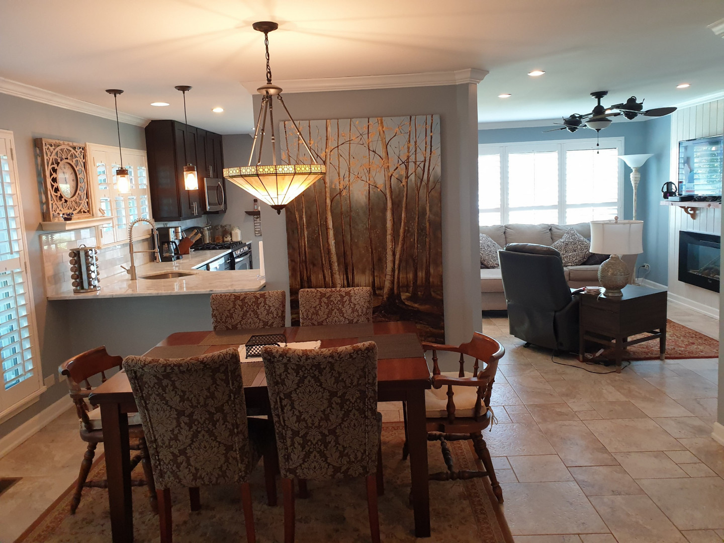 1068 Ridgefield Circle Carol Stream, IL 60188 - Photo 3 of 15 a view of a dining room with furniture window and outside view