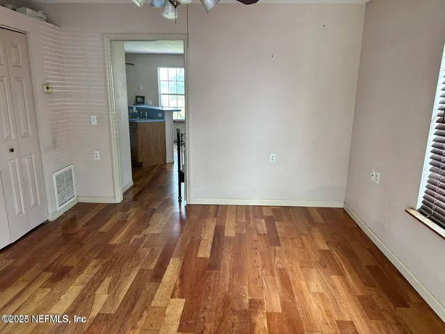 wooden floor in an empty room
