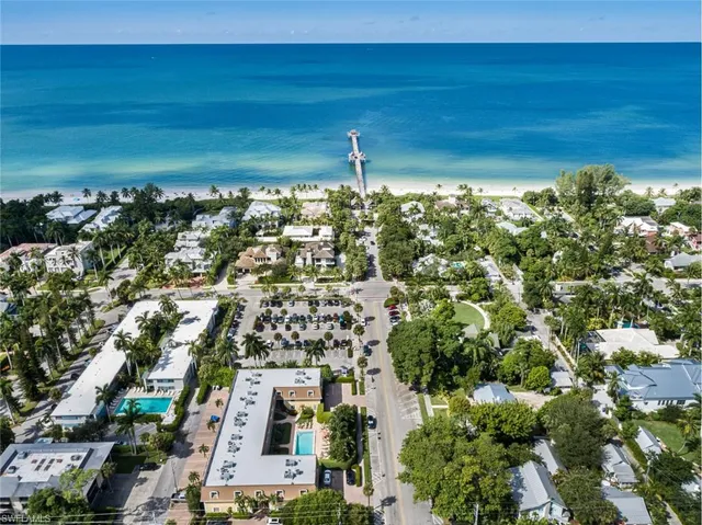 a view of a city with an ocean