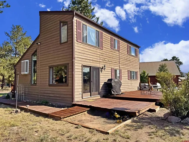 a view of a house with a patio