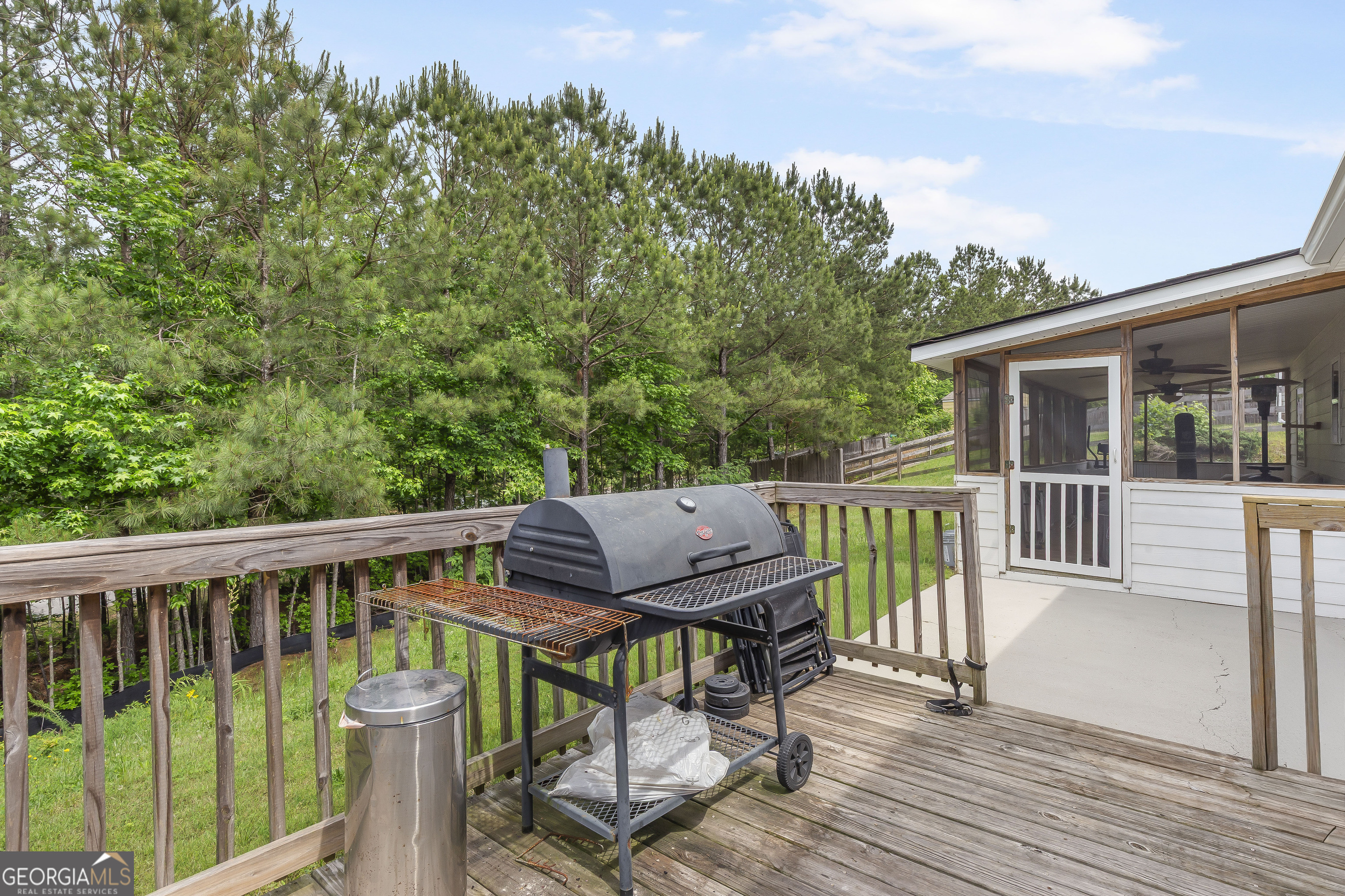 370 Springwater Way Bremen, GA 30110 - Photo 29 of 32 a view of a deck and yard with furniture