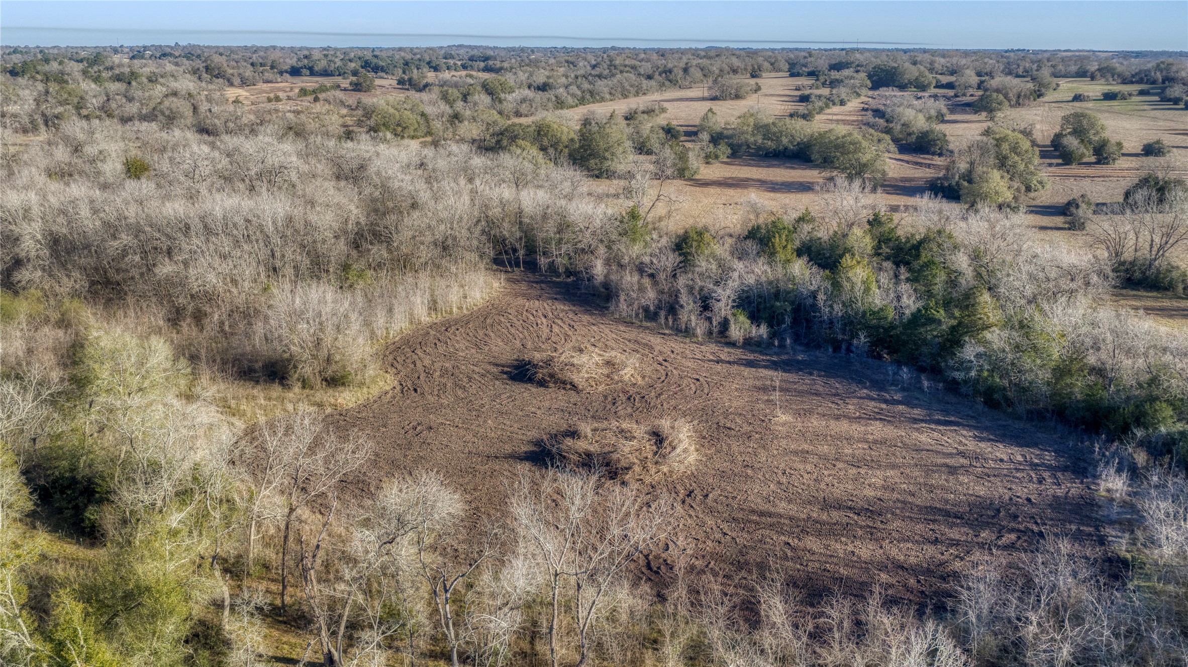 2 Creekview Trail Brenham, TX 77833 - Photo 3 of 4 a view of a dry yard with trees
