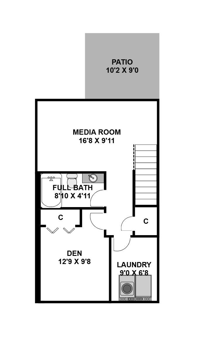 1765 Rochelle Court Woodbridge, VA 22192 - Photo 32 of 34 Lower level diagram.