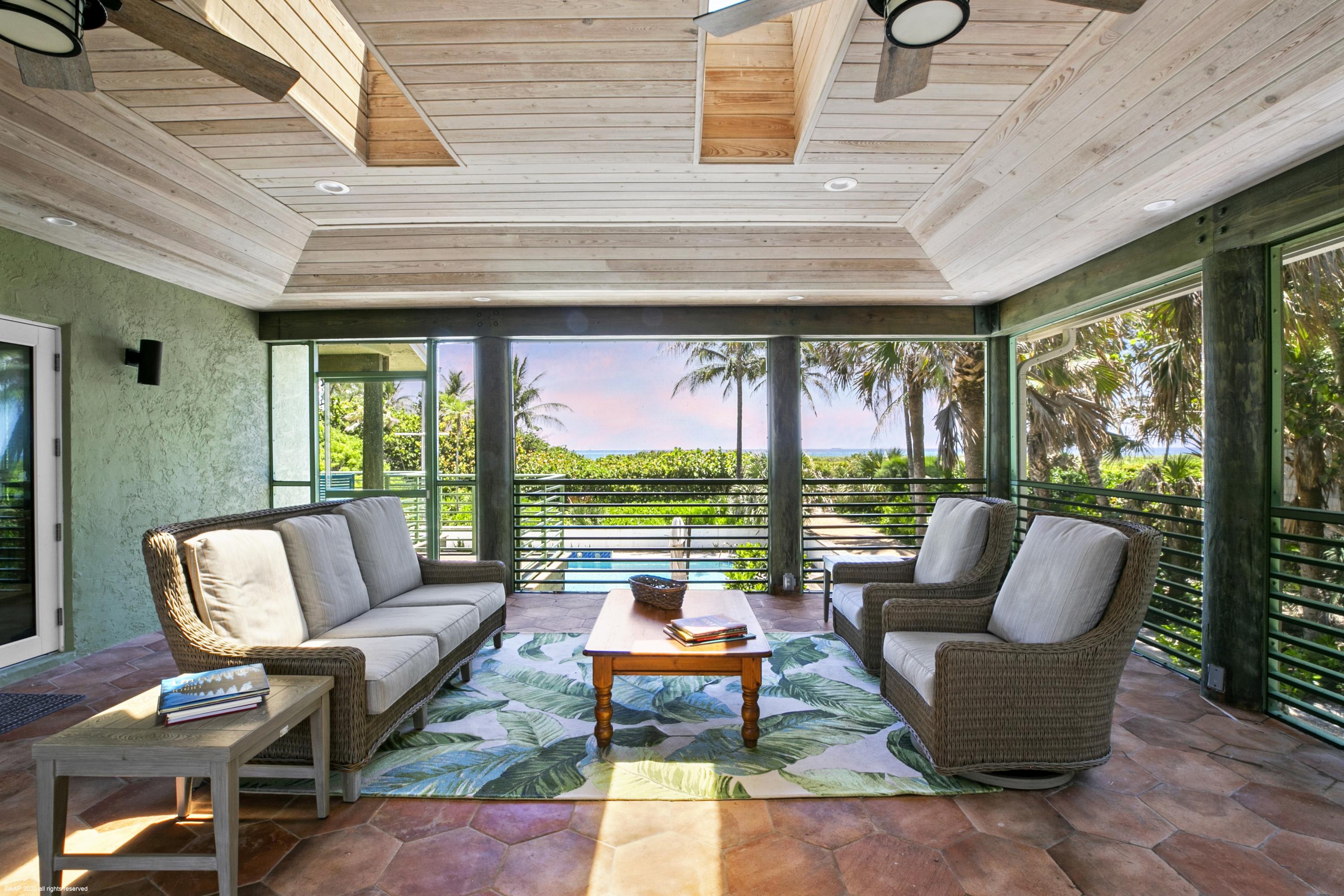 130 North Beach Road Hobe Sound, FL 33455 - Photo 11 of 25 Screened porch