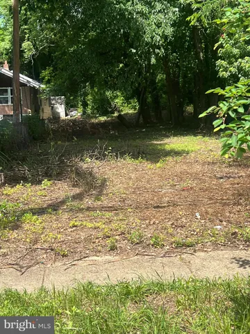 a view of a lake with a yard