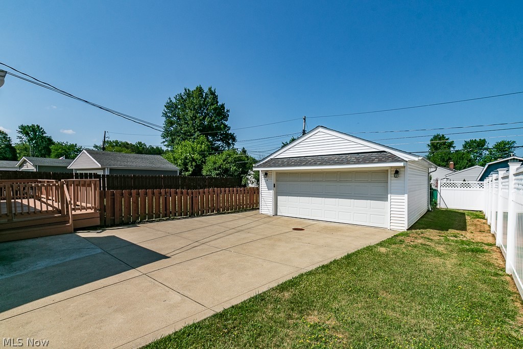 1854 Rush Road Wickliffe, OH 44092 - Photo 27 of 31 Detached 2 car garage and fenced backyard