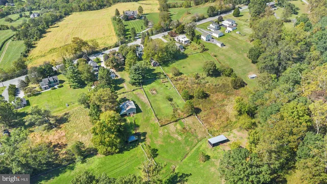 a aerial view of a house