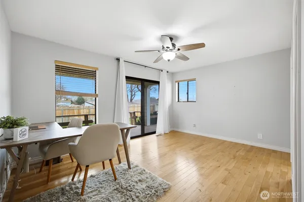 a view of a livingroom with furniture and window