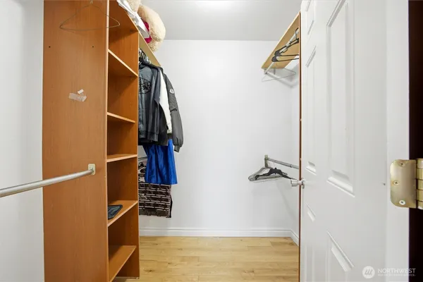 a view of closet area