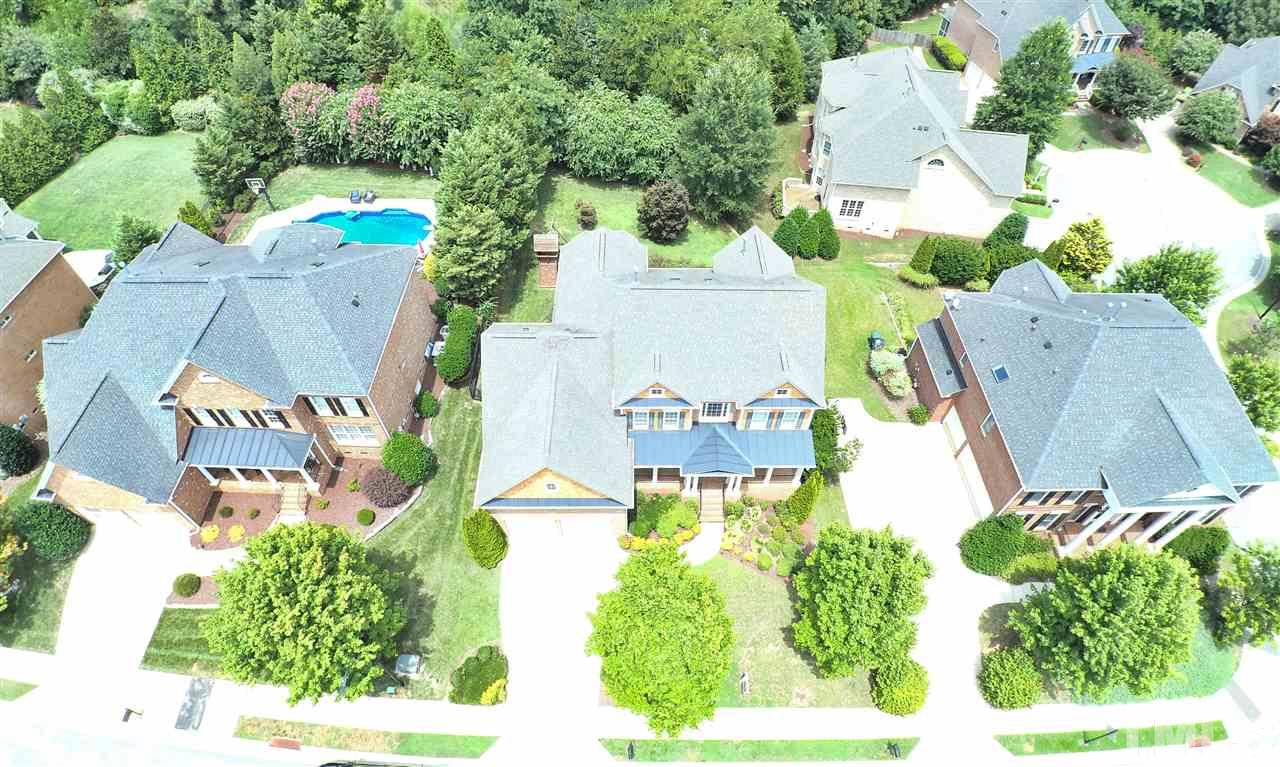 2005 Lowery Farm Lane Raleigh, NC 27614 - Photo 3 of 25 an aerial view of a house with a garden and yard