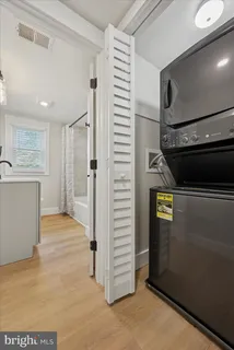 a view of kitchen and utility room