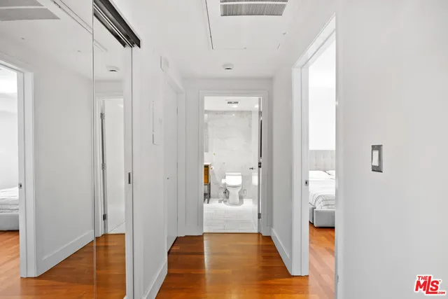 a view of a bathroom with a tub and shower