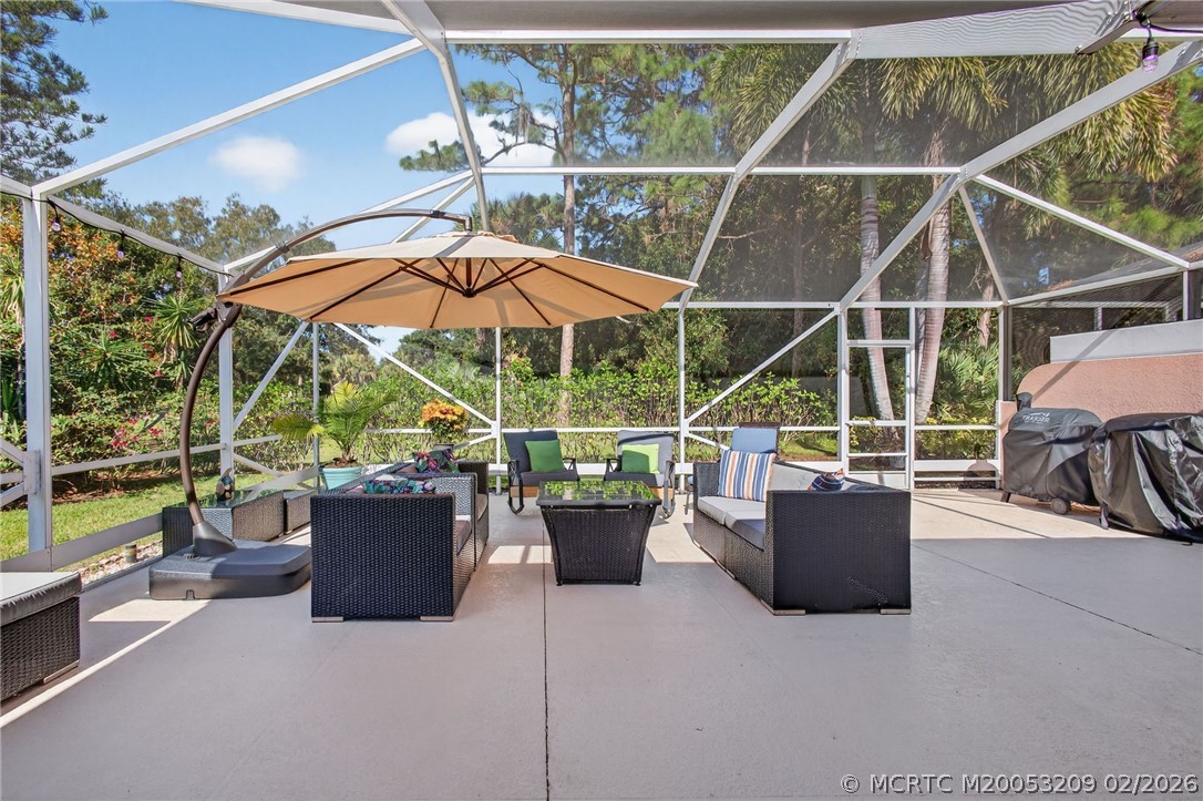 1035 Southwest Tamarrow Place Stuart, FL 34997 - Photo 27 of 46 A tranquil setting with a preserve view and golf view