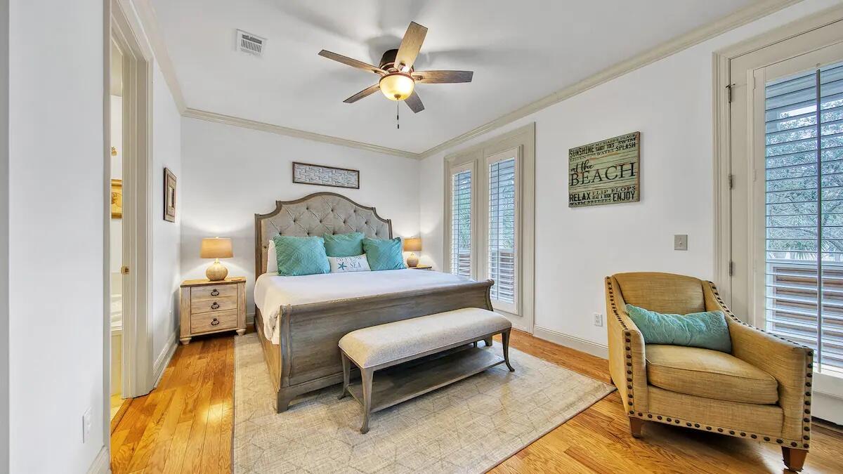 16 West Henry Court Santa Rosa Beach, FL 32459 - Photo 5 of 5 a bedroom with furniture and a couch