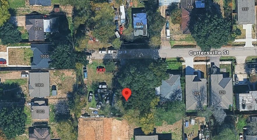 an aerial view of multiple house