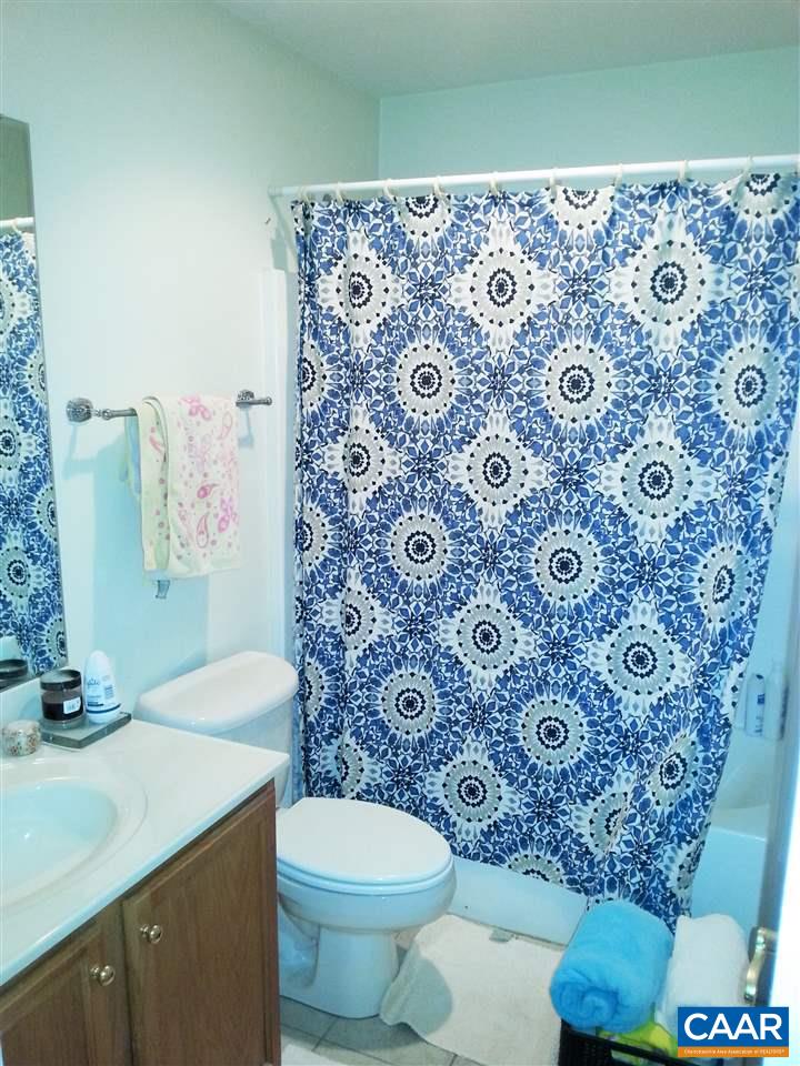 121 Abe Road Ruckersville, VA 22968 - Photo 27 of 28 a bathroom with a toilet and a shower curtain