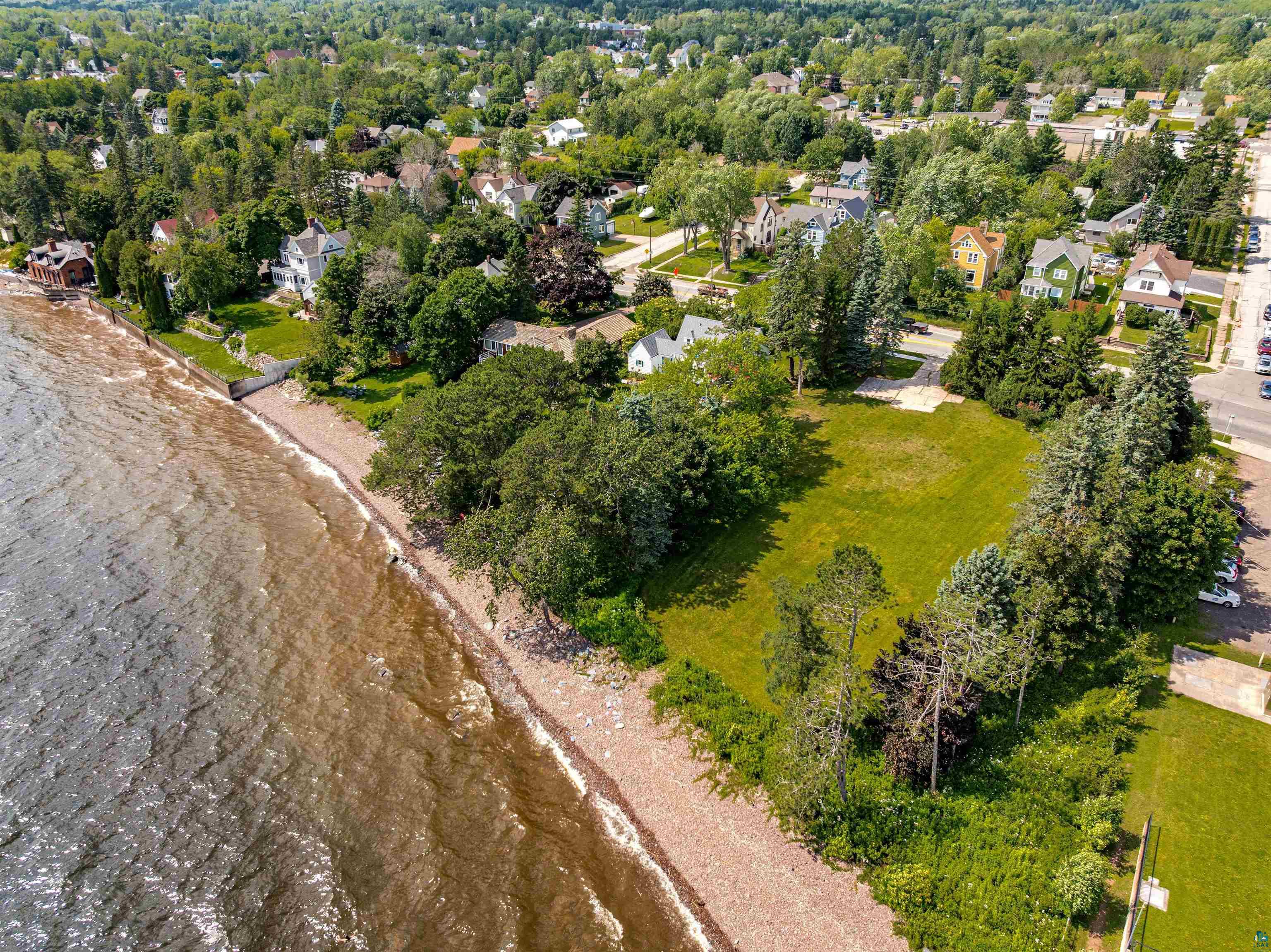 5918 London Road Duluth, MN 55804 - Photo 2 of 10 Aerial view of property and surrounding area featuring nearby suburban area