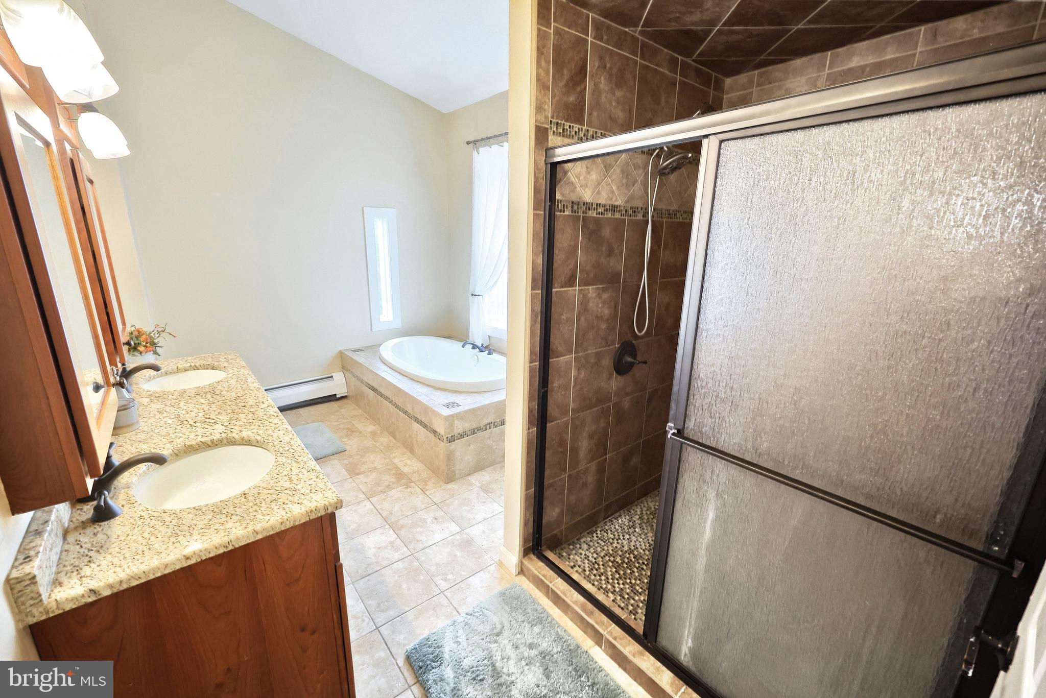 108 Kimberly Drive Hanover, PA 17331 - Photo 79 of 95 a bathroom with a granite countertop shower and a sink