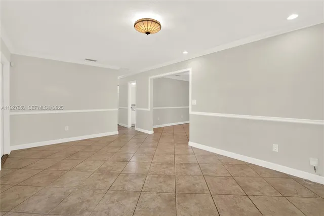 a view of an empty room