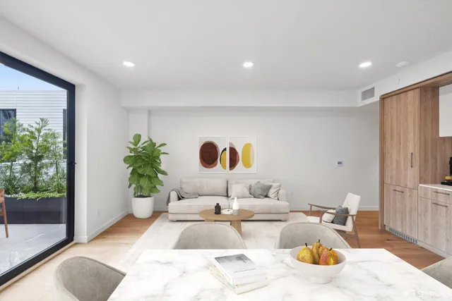 an aerial view of multiple house