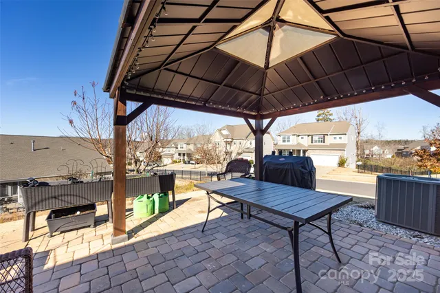 a view of a house with a patio