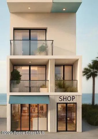 a view of front door