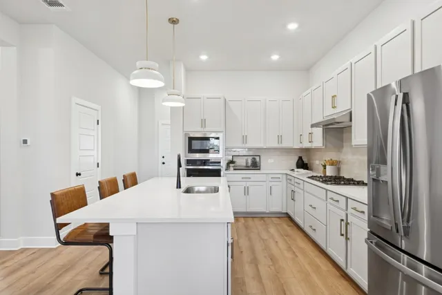 a view of a city with tall buildings