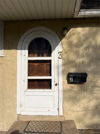 a view of front door of house
