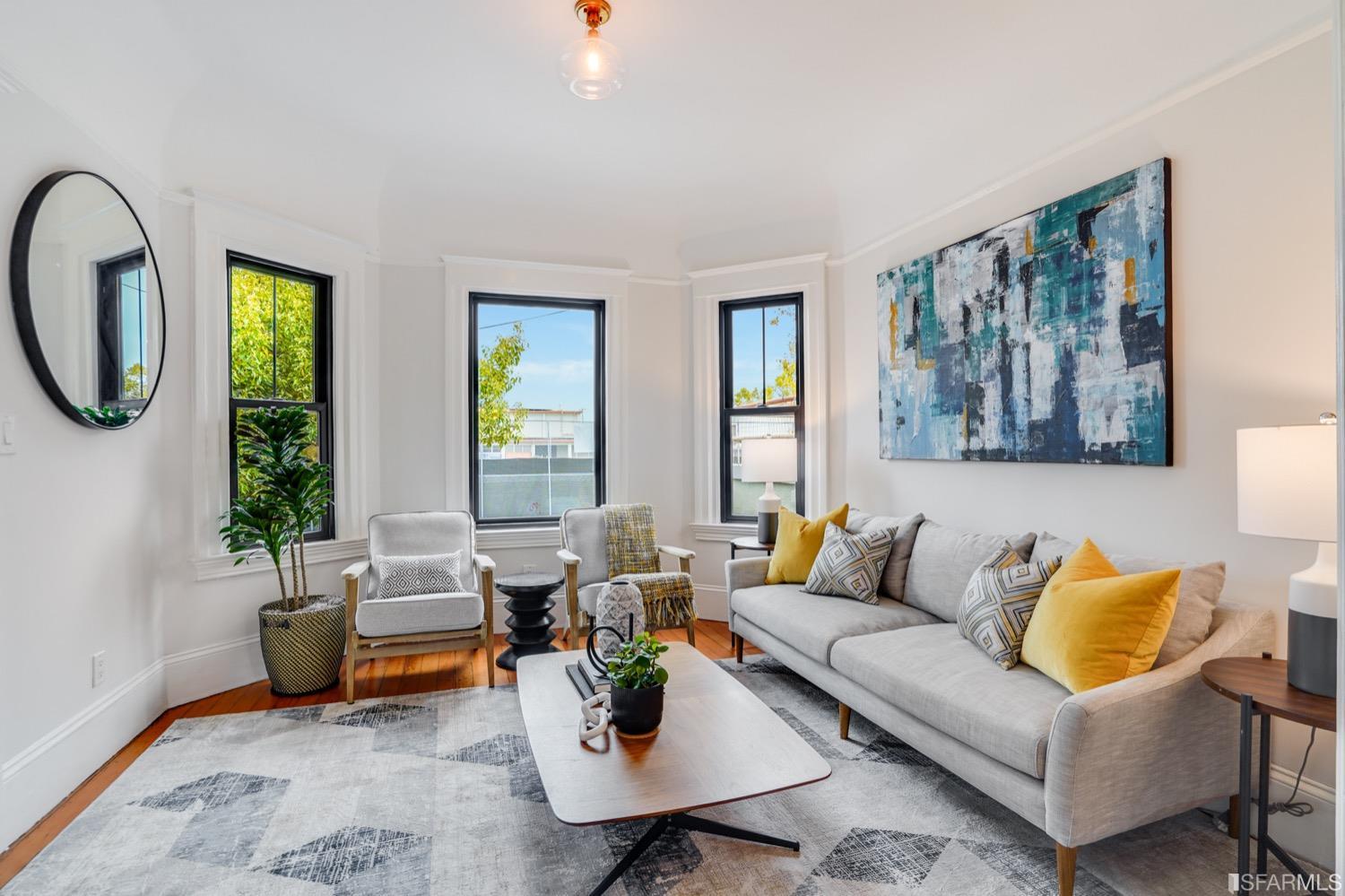 1015 26th Street Oakland, CA 94607 - Photo 6 of 33 a living room with furniture and a window