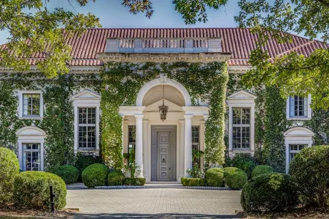 a view of a entryway door front of house