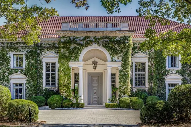 a view of a entryway door front of house