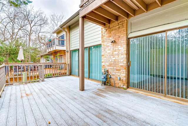 a view of a house with a deck