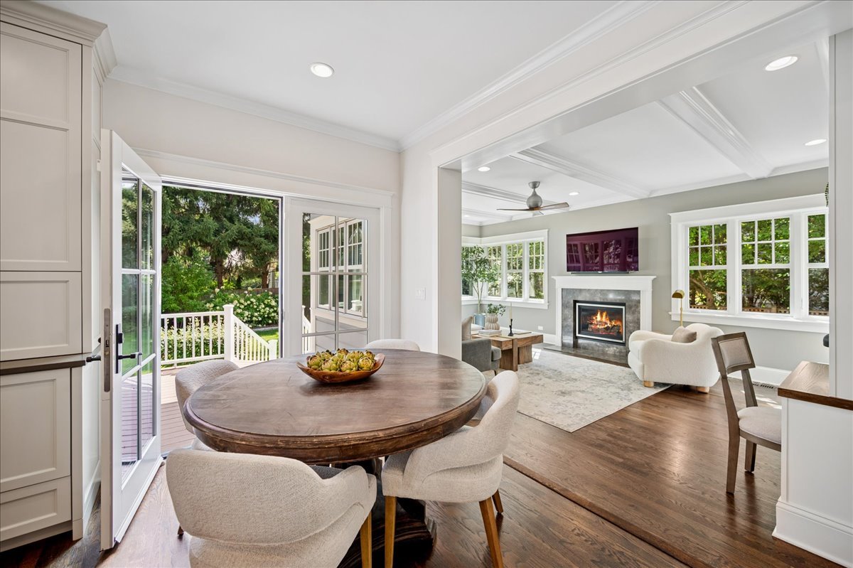 519 Cedar Street Winnetka, IL 60093 - Photo 13 of 36 a view of a dining room with furniture window and outside view