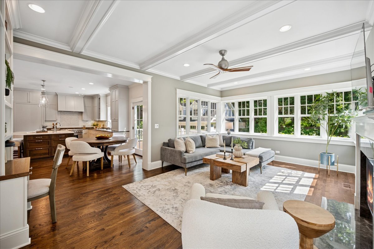519 Cedar Street Winnetka, IL 60093 - Photo 14 of 36 a living room with lots of furniture and window