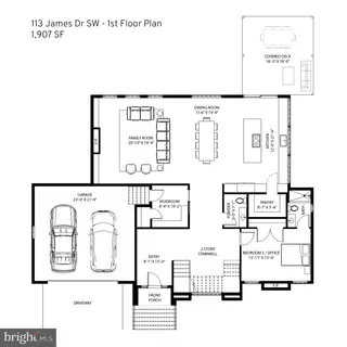 a picture of a bench in front of a building