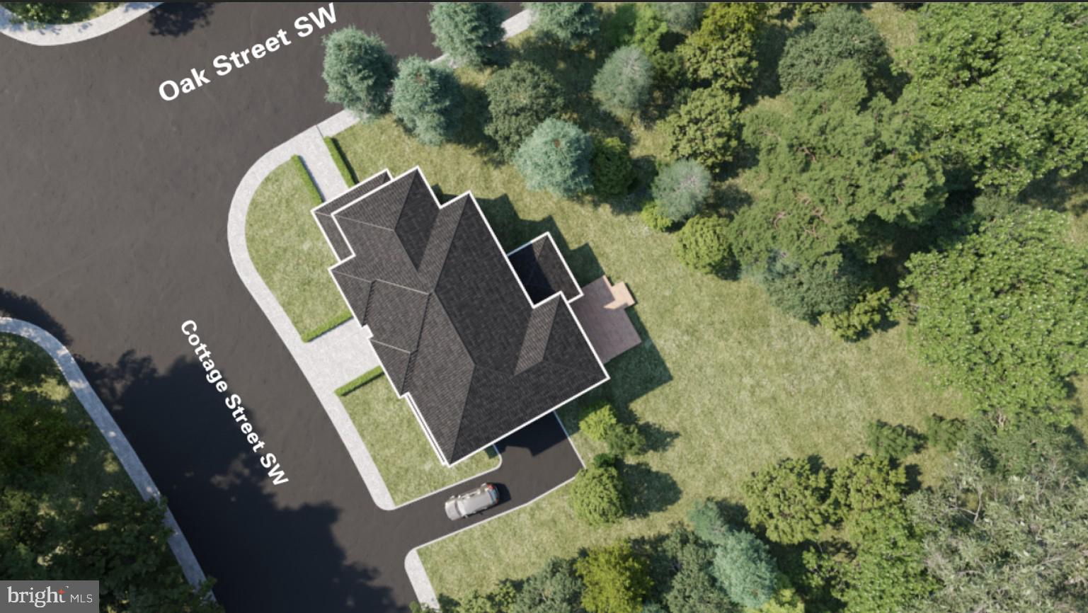 703 Cottage Street Southwest Vienna, VA 22180 - Photo 5 of 8 an aerial view of a swimming pool