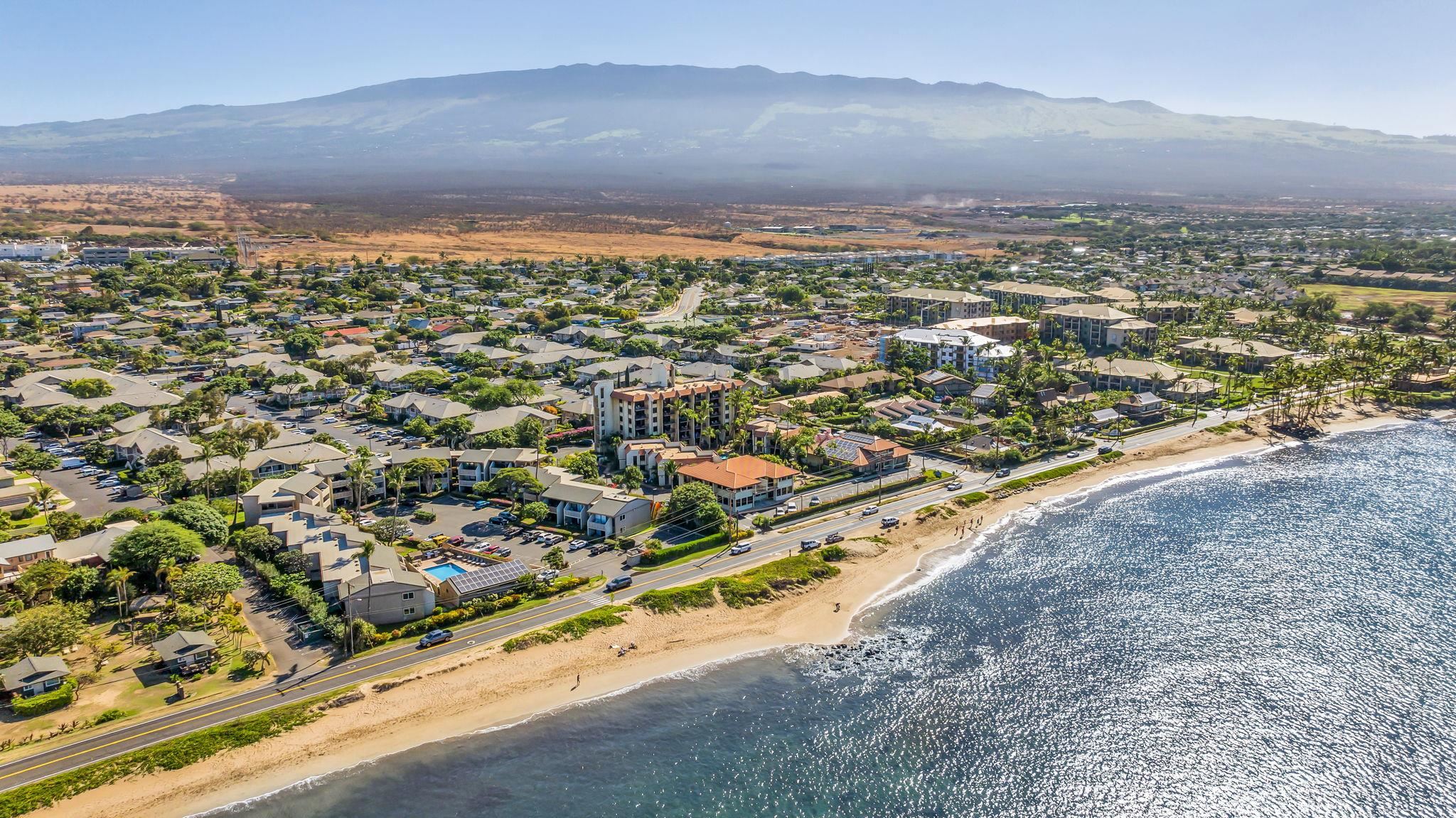 483 South Kihei Road, Unit 215 Kihei, HI 96753 - Photo 48 of 49 an aerial view of residential building and city view