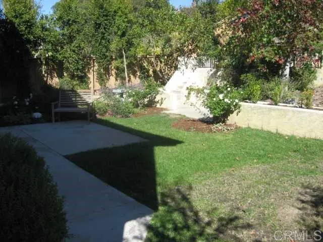 a view of yard with green space
