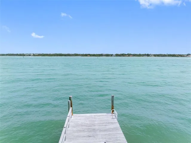 a view of a lake from a yard