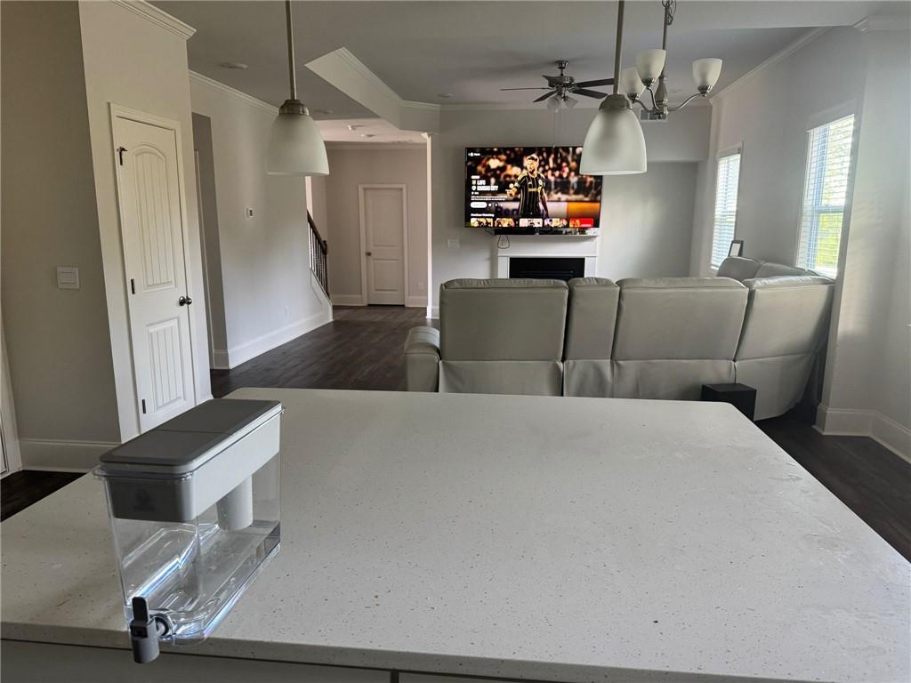 267 Citrine Way Acworth, GA 30101 - Photo 4 of 16 a living room with furniture and a flat screen tv