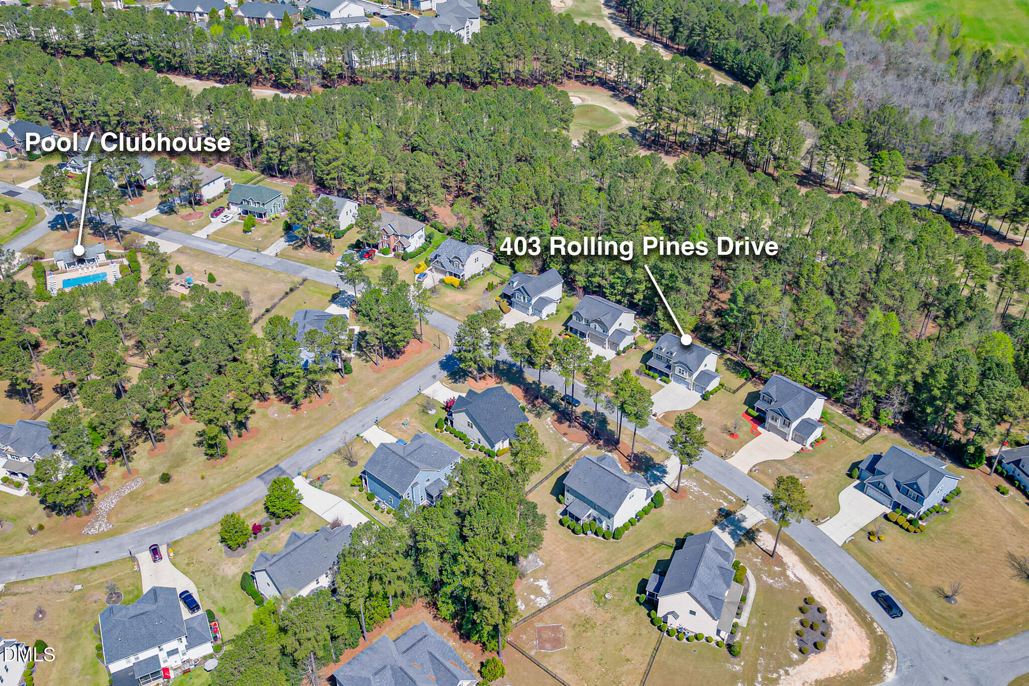 403 Rolling Pines Drive Spring Lake, NC 28390 - Photo 50 of 56 an aerial view of residential houses with outdoor space