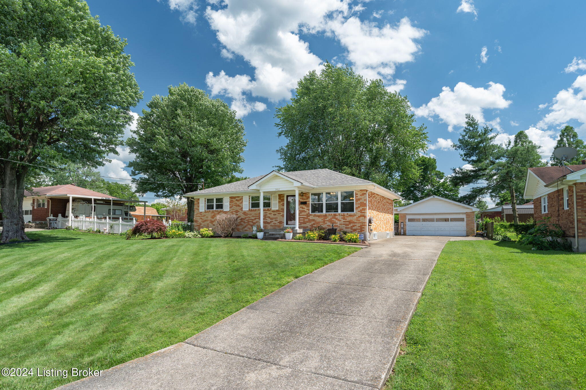 Gorgeous landscaping makes for excellent curb appeal