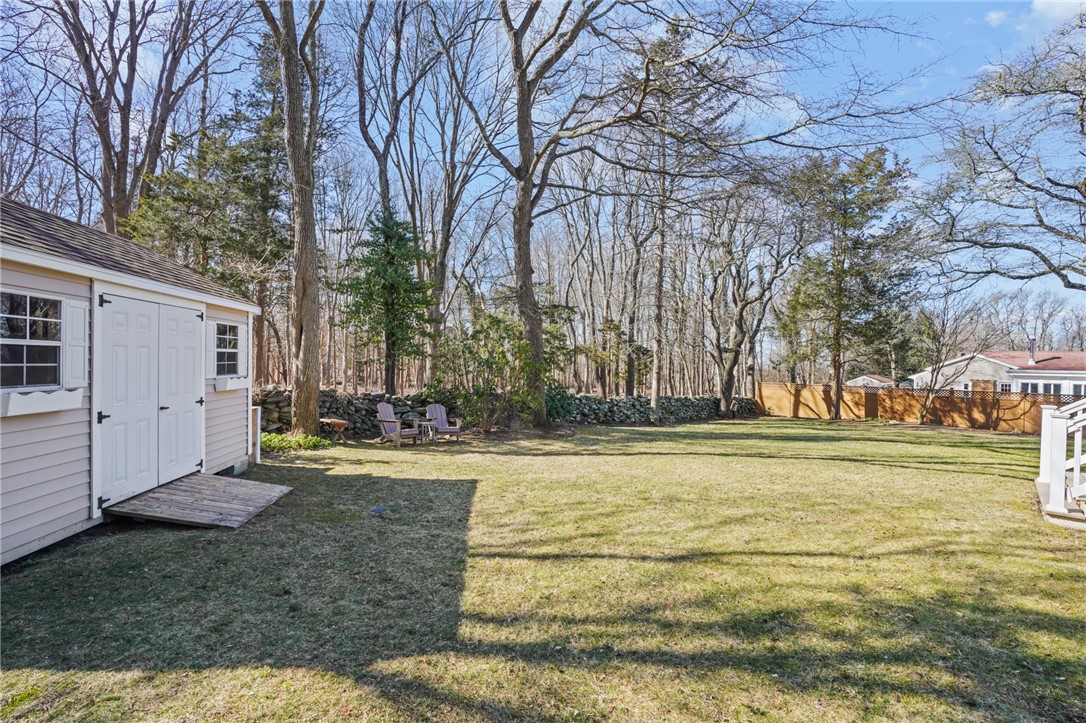 12 Duffield Road Bristol, RI 02809 - Photo 34 of 39 side view of back yard