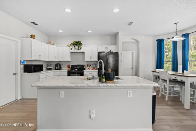 a room with furniture and windows