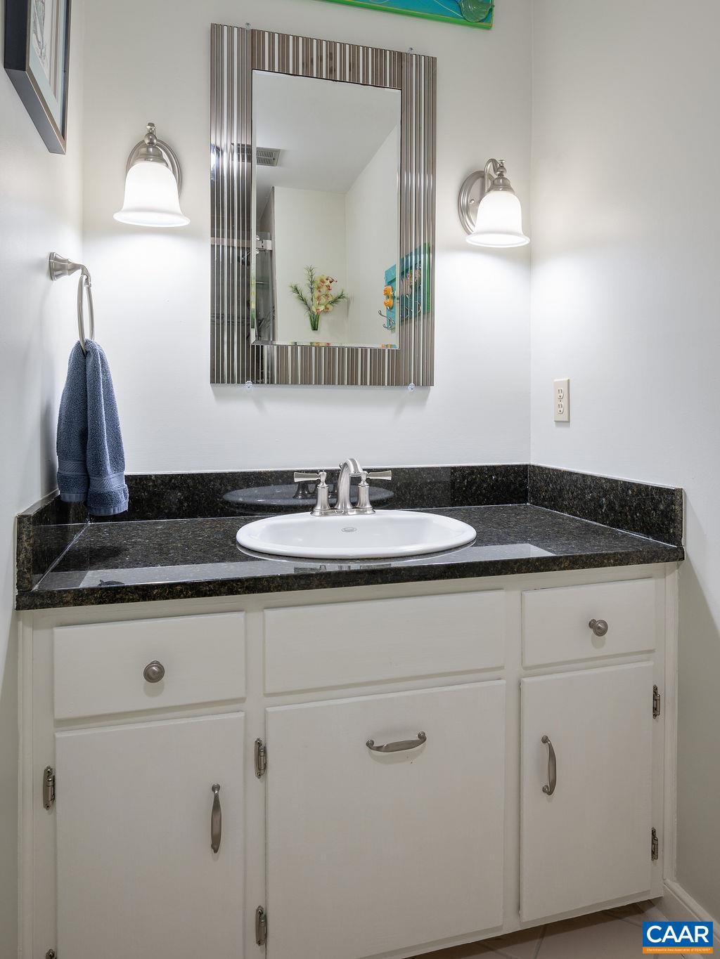 2613 Huntington Road Charlottesville, VA 22901 - Photo 22 of 53 a bathroom with a sink and a mirror