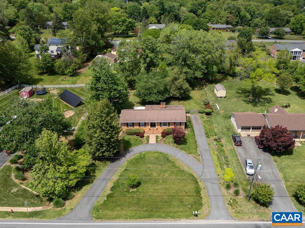 2613 Huntington Road Charlottesville, VA 22901 - Photo 49 of 53 an aerial view of residential house with outdoor space and trees all around