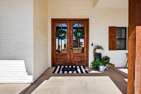 a view of house and ocean