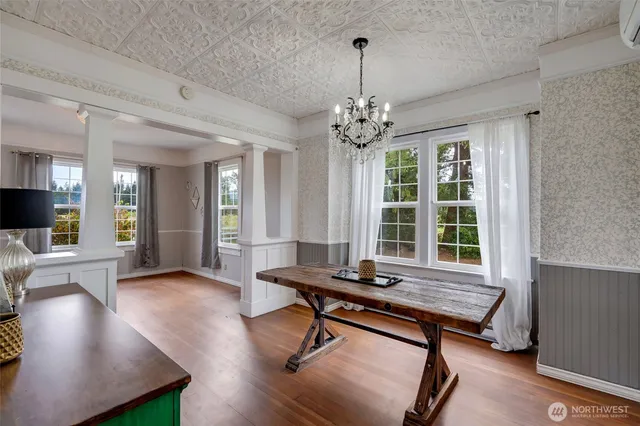 a living room filled with furniture