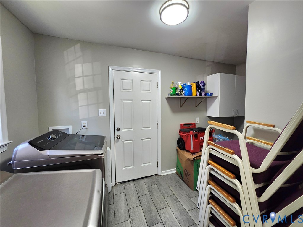 2718 Stacie Road Richmond, VA 23224 - Photo 13 of 50 Utility room featuring wood-finish flooring, a six