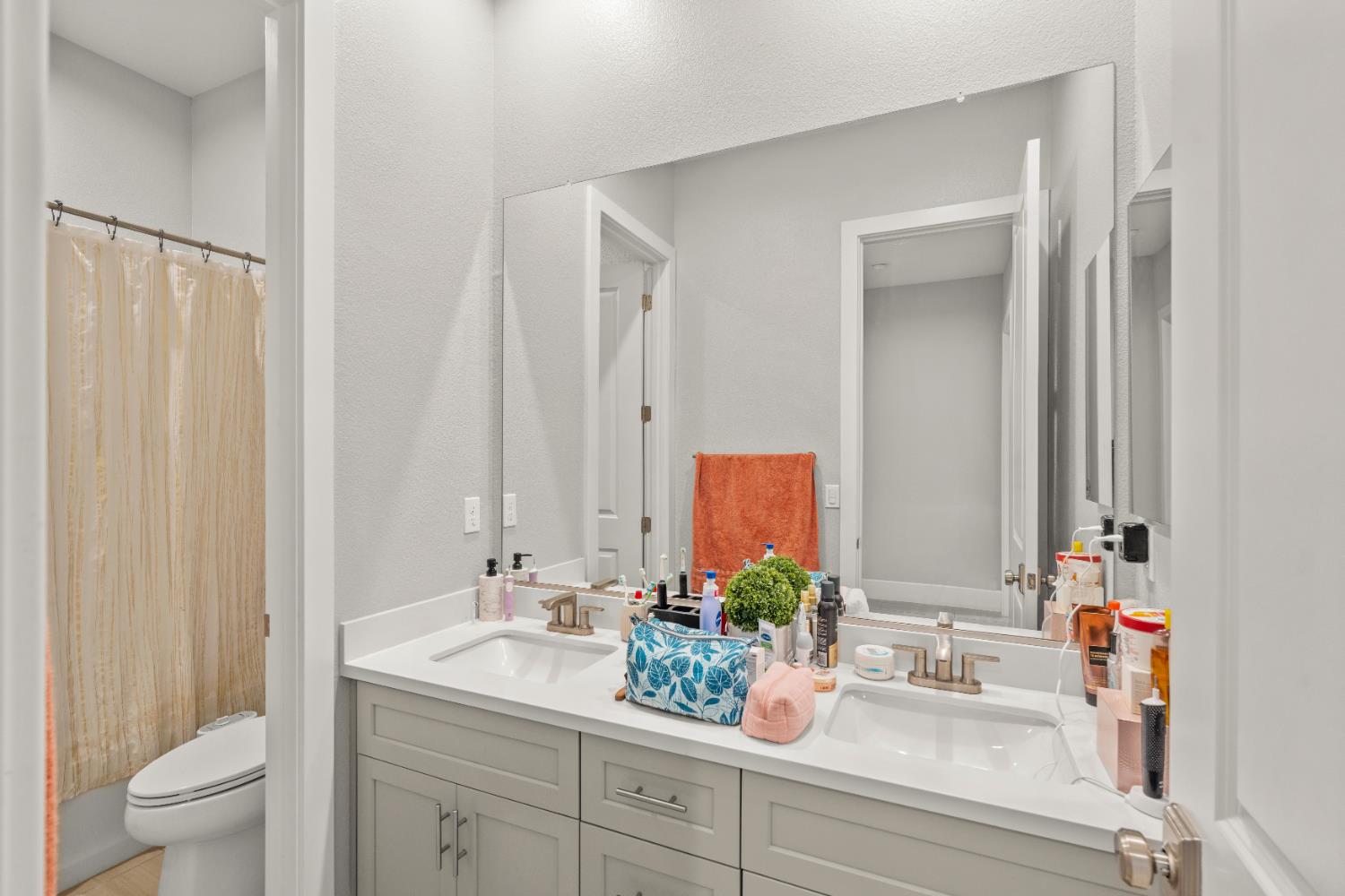 2826 Cameo Street Lodi, CA 95242 - Photo 26 of 52 a bathroom with a sink a toilet and a mirror